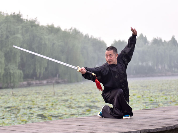 胡老师五洲湖晨练